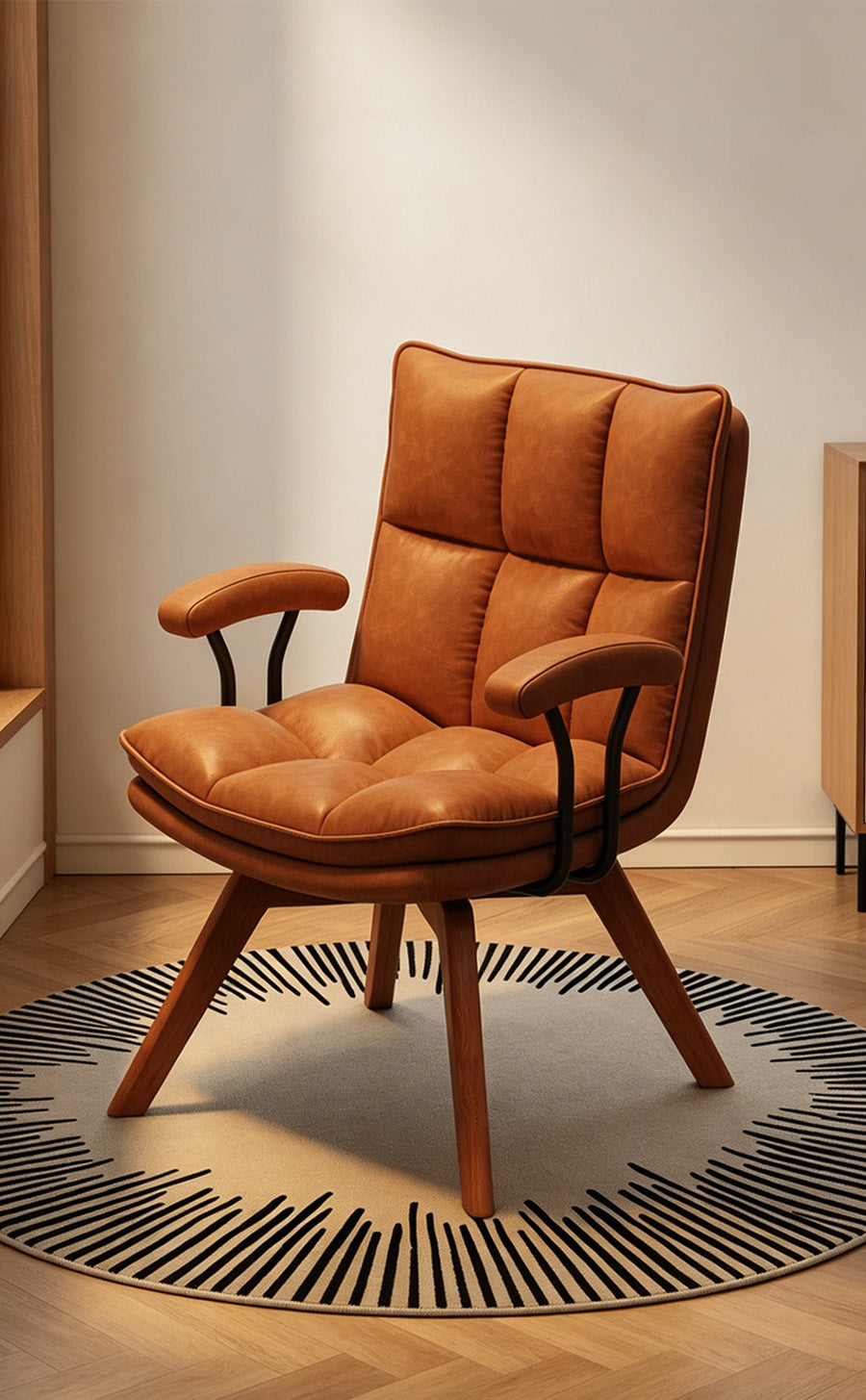 Dove Genuine Leather Leisure Chair