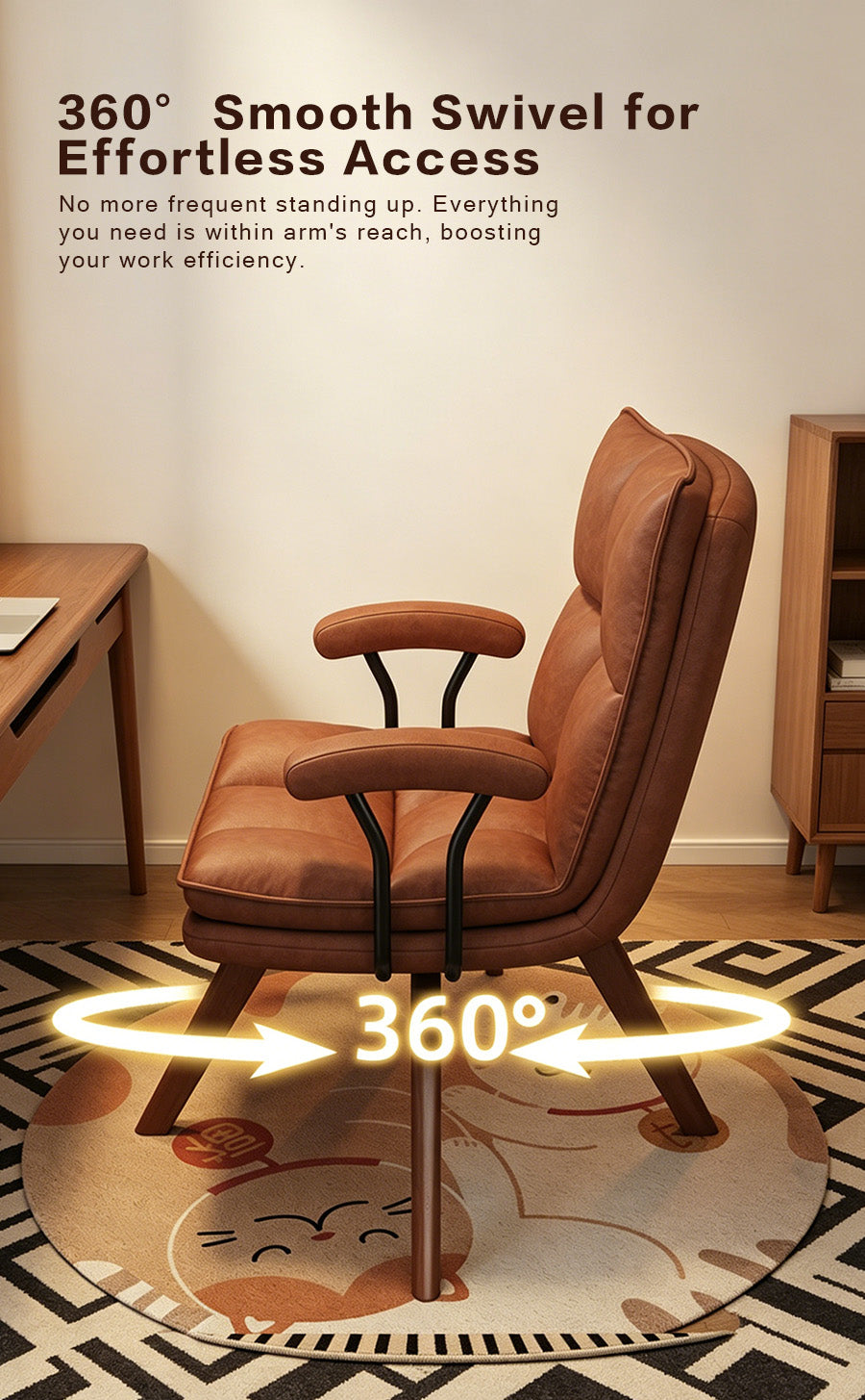 Dove Genuine Leather Leisure Chair