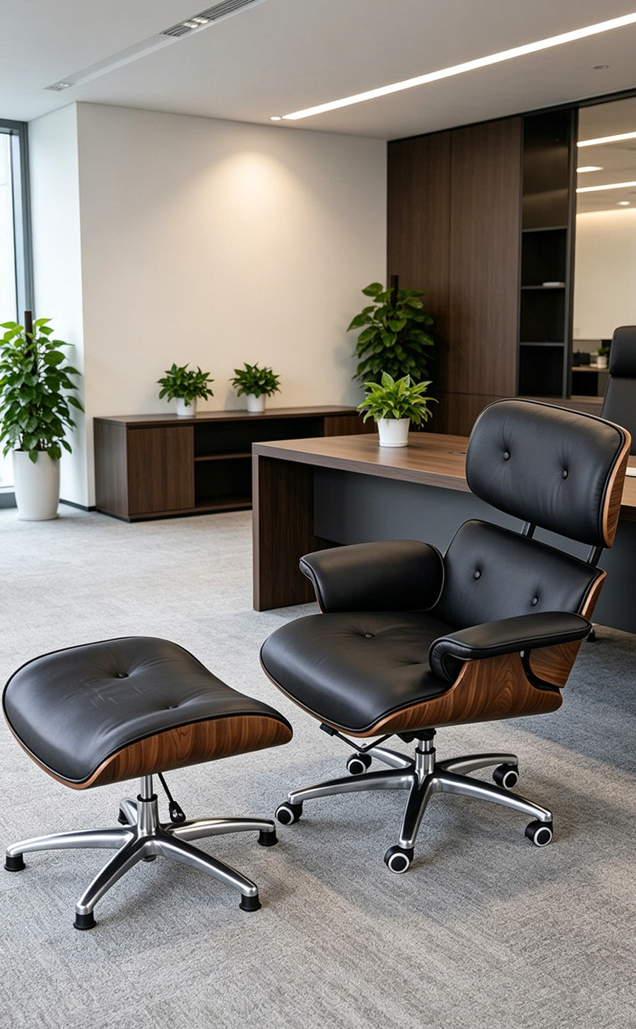 Lida Genuine Leather Leisure Chair (Split-Style)