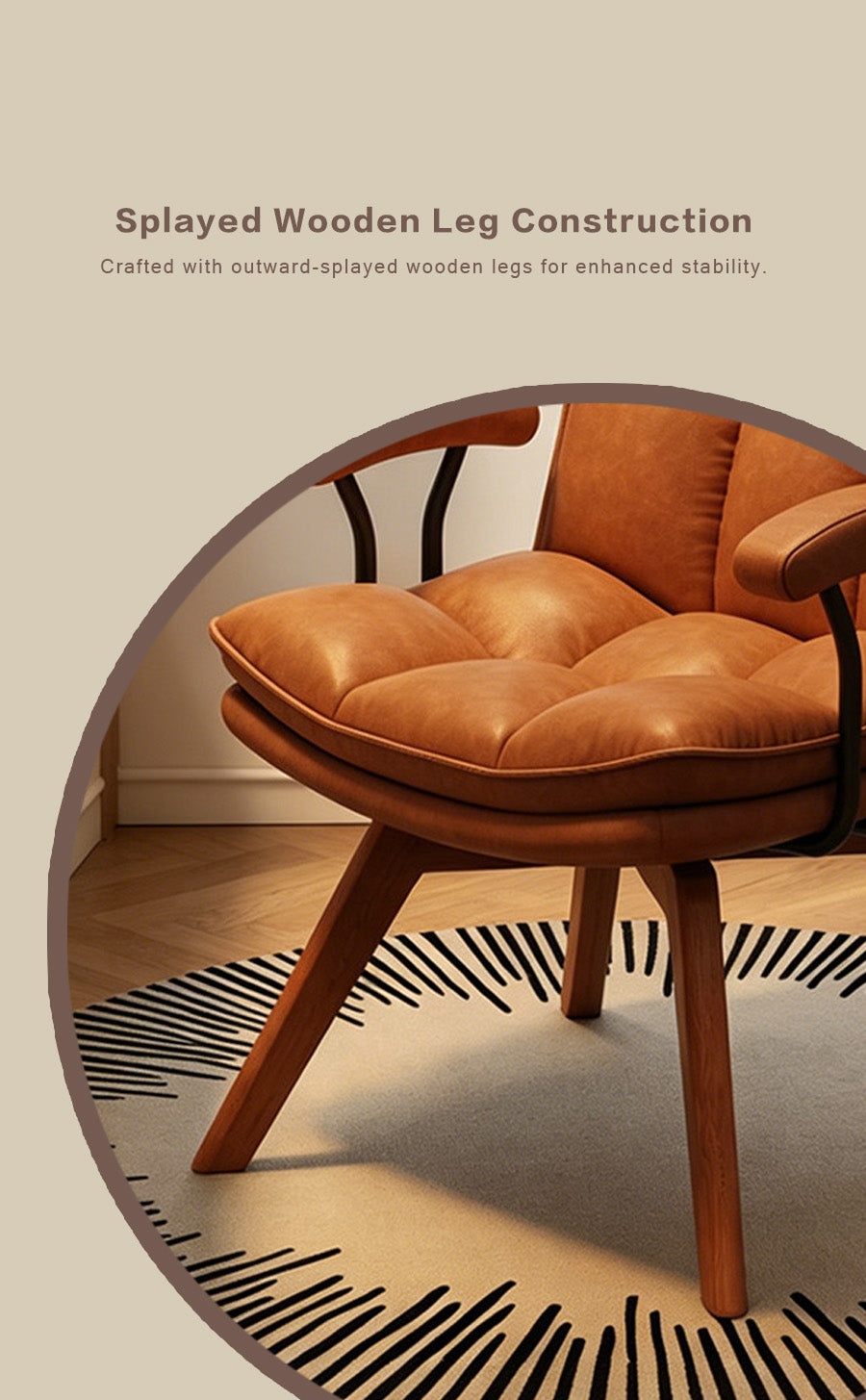 Dove Genuine Leather Leisure Chair
