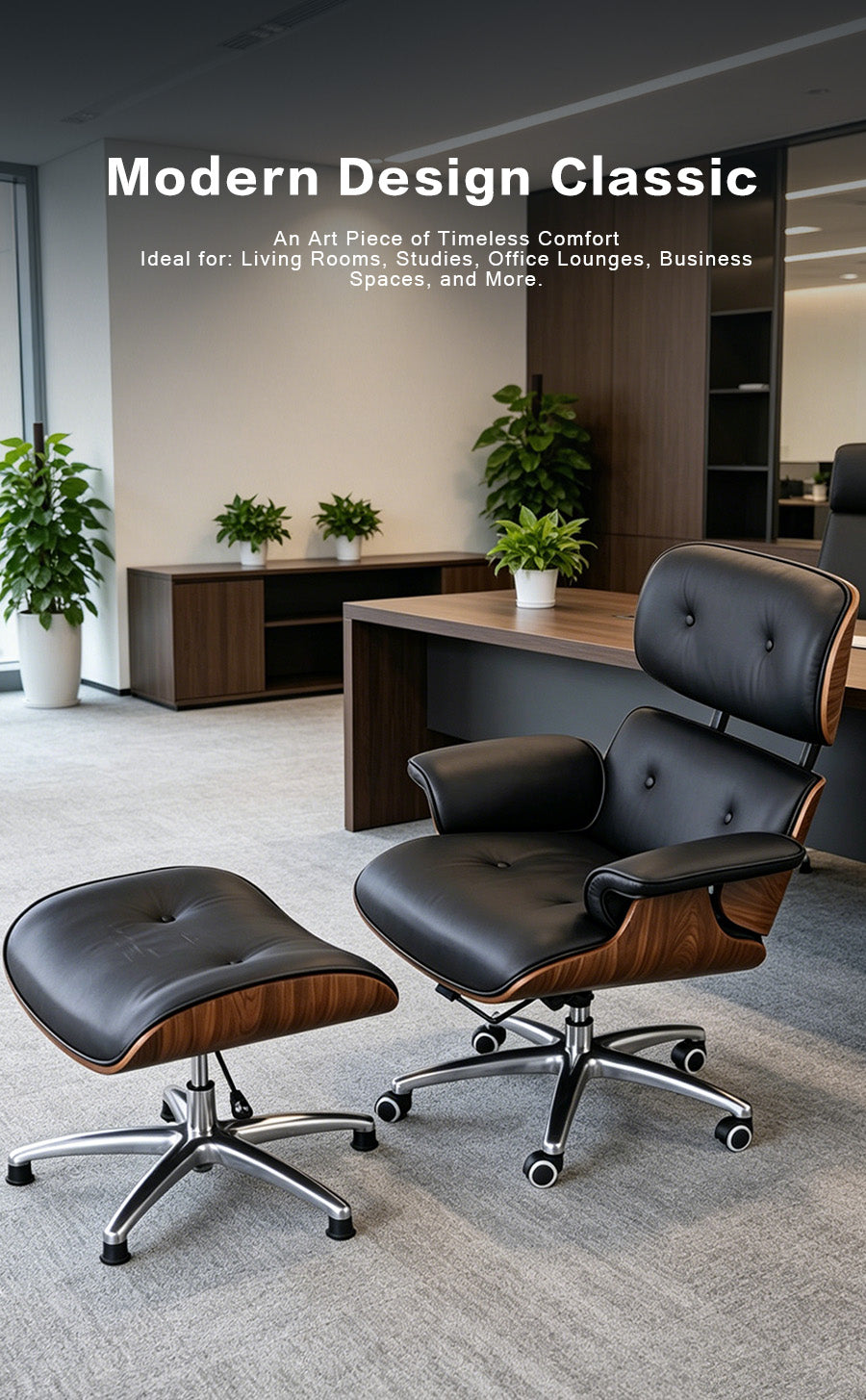 Lida Genuine Leather Leisure Chair (Split-Style)