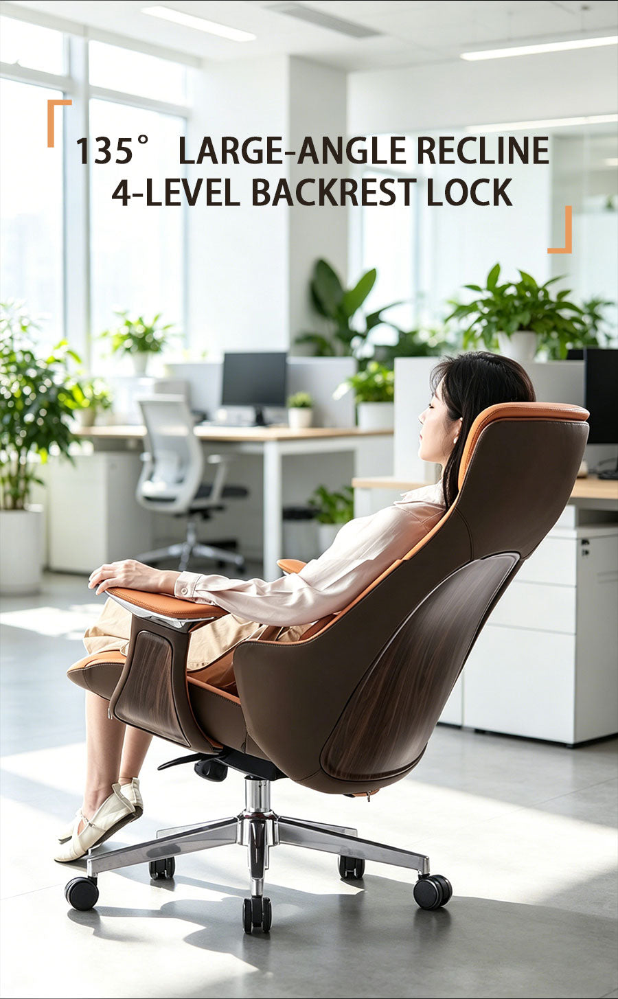 Taiy Executive Genuine Leather Chair (guest use)