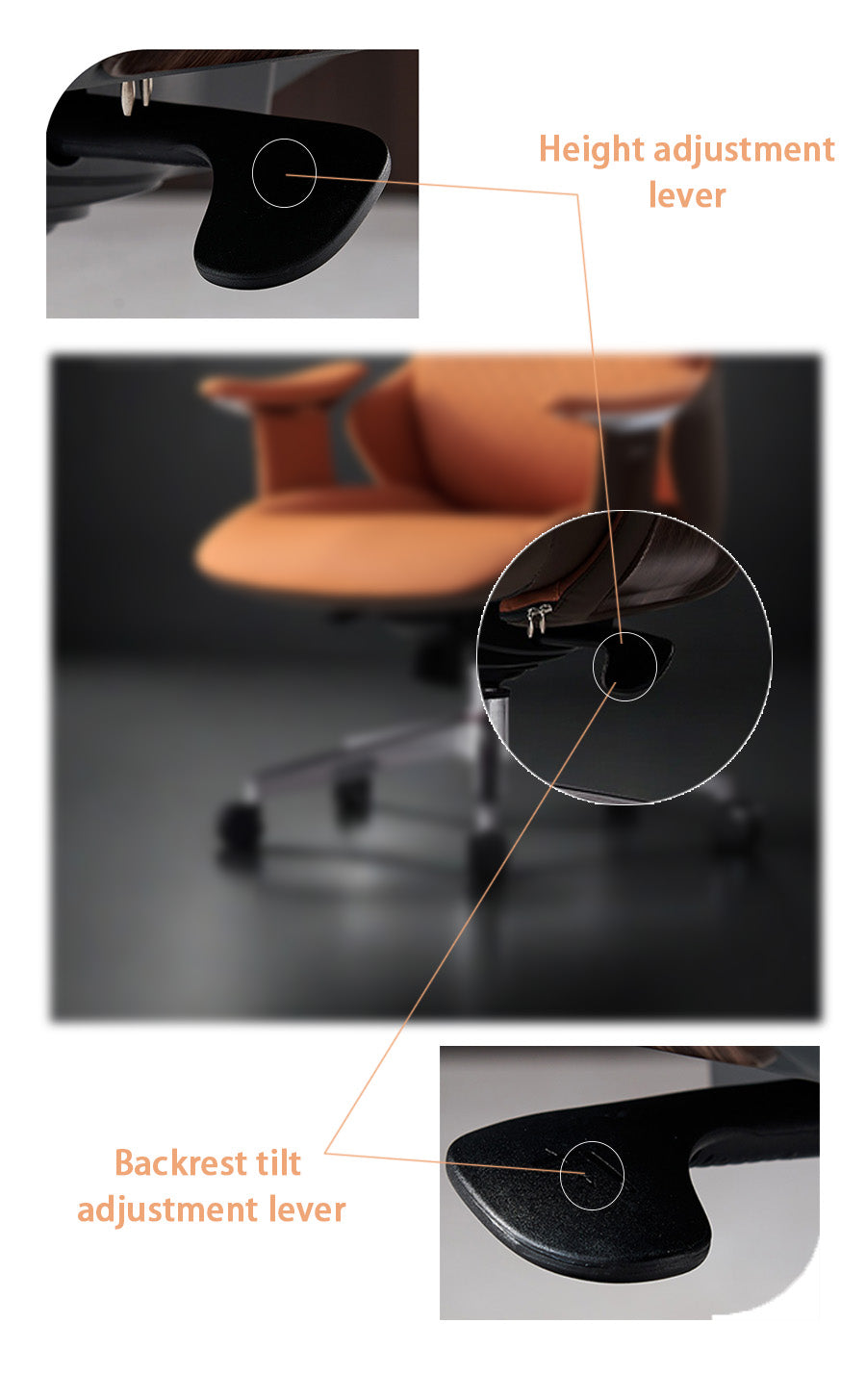 Taiy Executive Genuine Leather Chair (guest use)